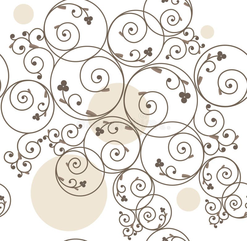 Fundo decorativo contínuo ilustração do vetor