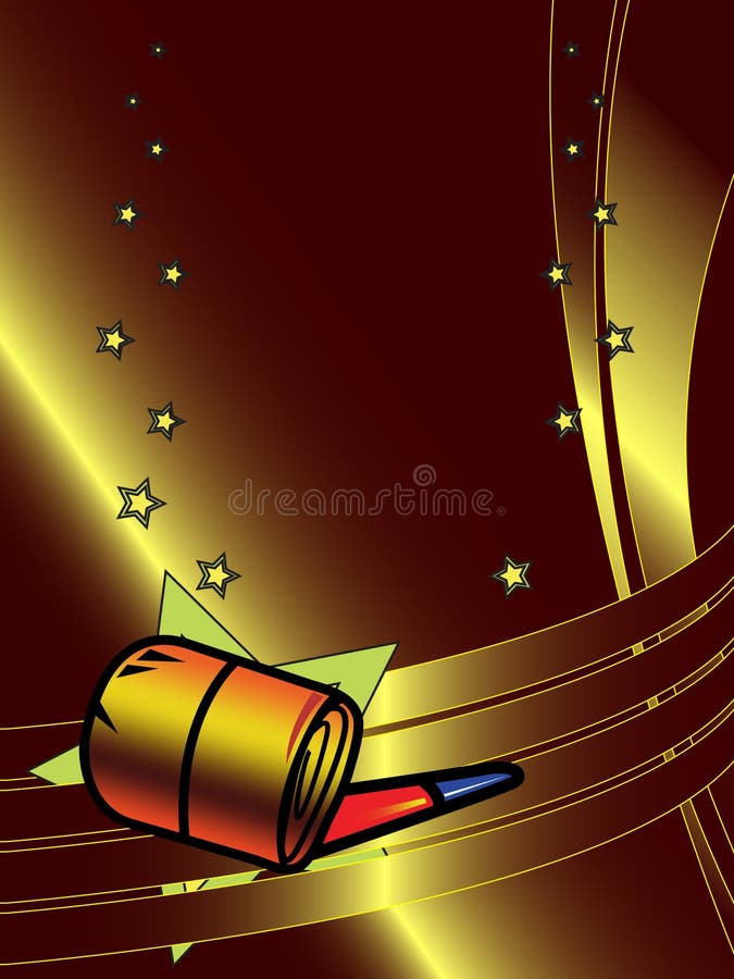 Birthday background with stars, vector illustration. Birthday background with stars, vector illustration