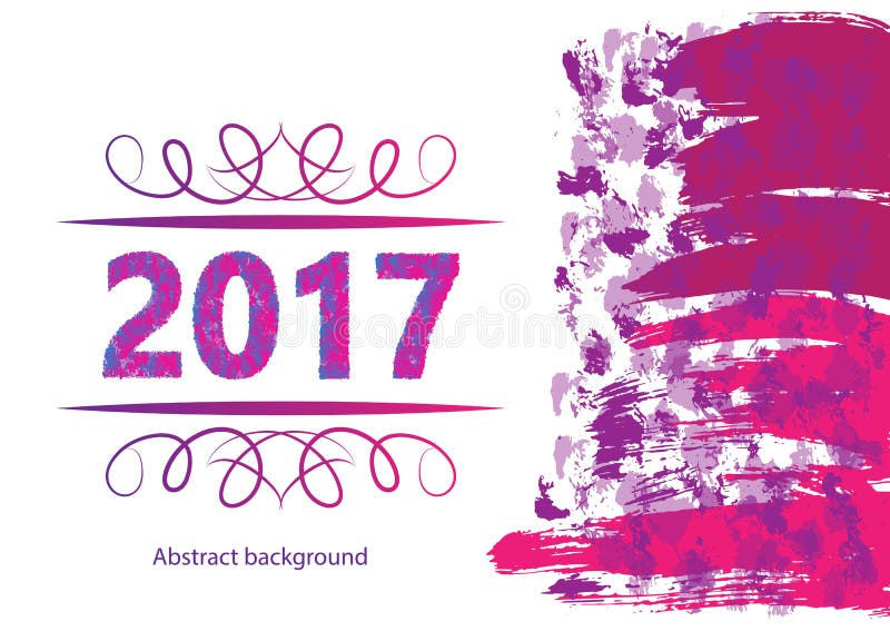 Fundo do ano 2017 novo feliz para seus insetos e cartão de cumprimentos Ideal a usar-se para partidos convite, convite do jantar, ilustração do vetor Fundo do ano 2017 novo feliz para seus insetos e cartão de cumprimentos Ideal a usar-se para partidos convite, convite do jantar, ilustração do vetor