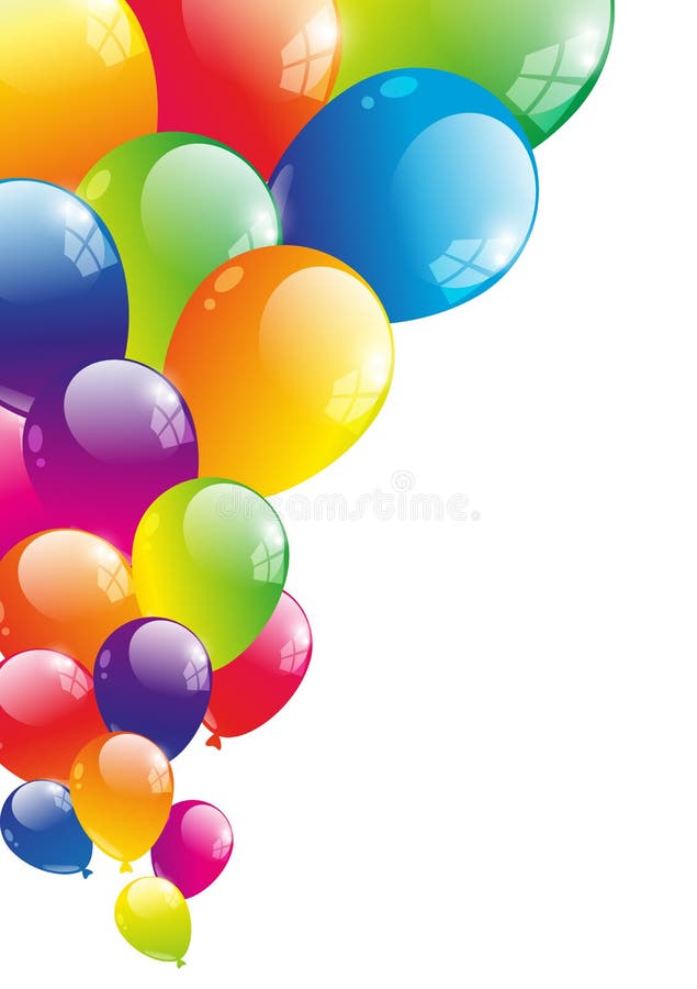 Fundo de balões ilustração stock