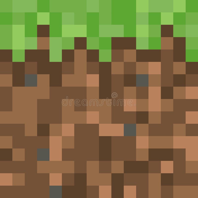 Fundo Terrestre Do Estilo Pixel Minecraft. Conceito De Fundo Horizontal  Pixelado De Jogo Com Nuvem Solar Azul Ilustração do Vetor - Ilustração de  nuvem, creativo: 221842908