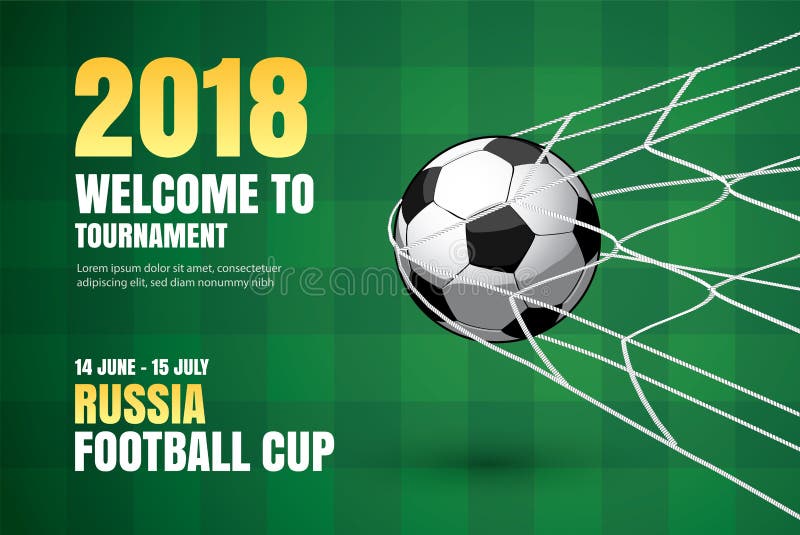 Design de fundo da copa do mundo rússia 2018