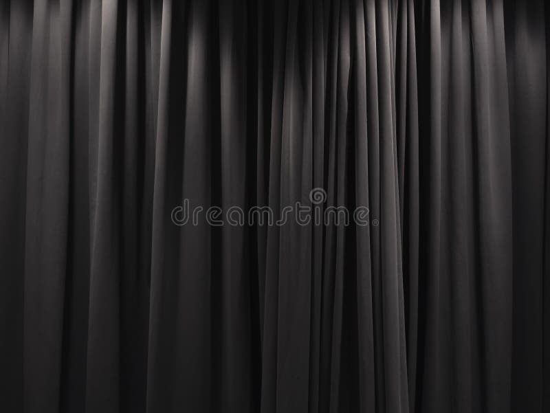 Fundo do contexto da cortina do preto da cortina da fase
