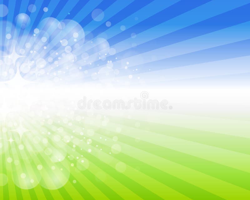 Fundo divertido de primavera ilustração stock