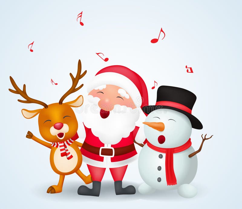 Fundo Do Feliz Natal Com Papai Noel, Boneco De Neve E Rena Ilustração do Vetor - Ilustração de alegre, cachecol: 104060474 Fundo Do Feliz Natal Com Papai Noel, Boneco De Neve E Rena Ilustração do Vetor - Ilustração de alegre, cachecol: 104060474