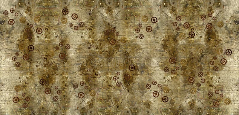 Fundo do Grunge com engrenagens de Steampunk imagem de stock royalty free Fundo do Grunge com engrenagens de Steampunk imagem de stock royalty free