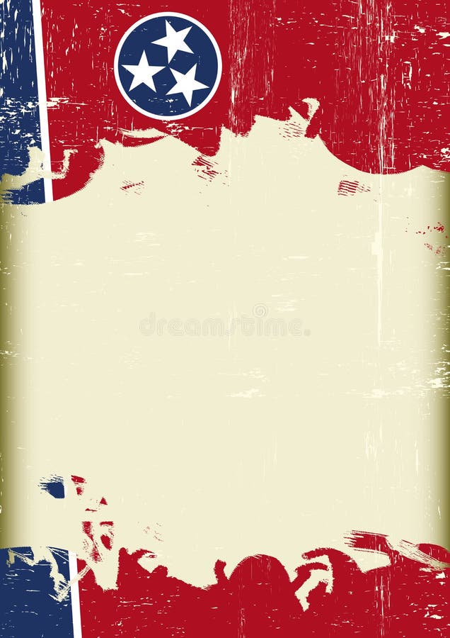 Fundo do grunge da bandeira de Tennesse ilustração royalty free Fundo do grunge da bandeira de Tennesse ilustração royalty free