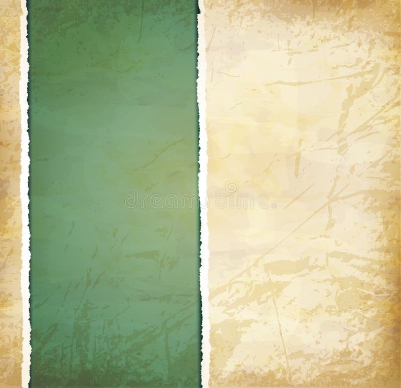 Fundo vintage grunge com papel velho rasgado ilustração do vetor