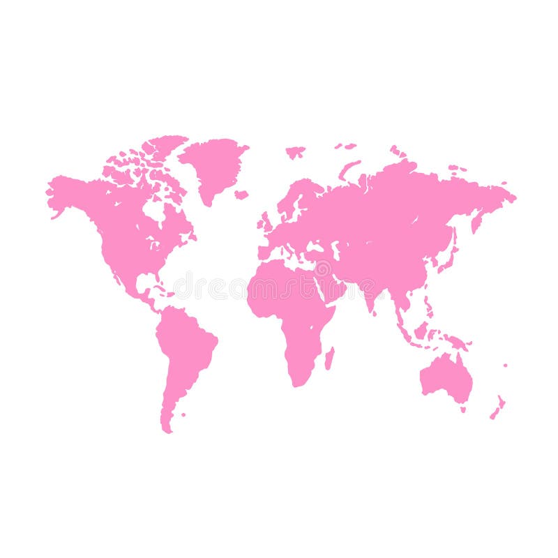 Fundo do mapa de mundo Ilustração do Grunge do mapa do mundo das silhuetas Mapa do mundo vazio cor-de-rosa do vetor ilustração royalty free Fundo do mapa de mundo Ilustração do Grunge do mapa do mundo das silhuetas Mapa do mundo vazio cor-de-rosa do vetor ilustração royalty free