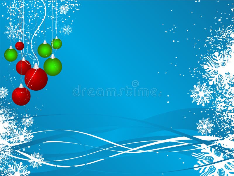 Decorative Christmas background with baubles. Decorative Christmas background with baubles