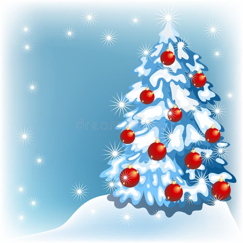 Fundo do Natal com árvores da pele ilustração royalty free Fundo do Natal com árvores da pele ilustração royalty free