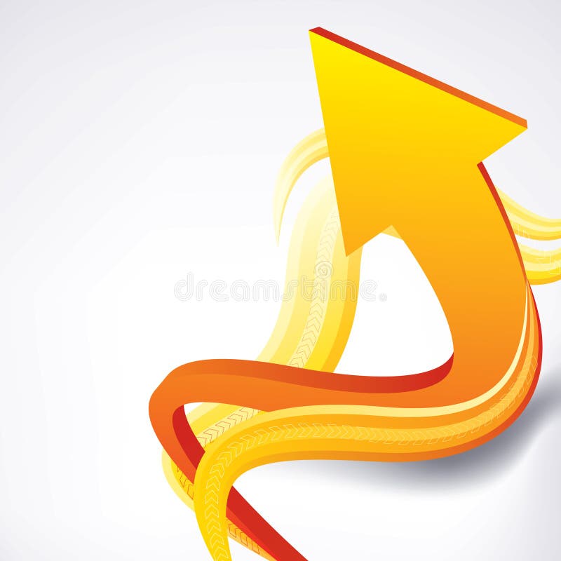 Fundo de negócios com seta ilustração stock