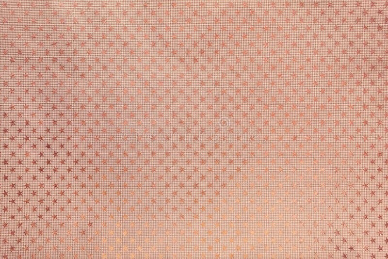 Fundo do ouro de Rosa do papel da folha de metal com um teste padrão de estrelas imagens de stock Fundo do ouro de Rosa do papel da folha de metal com um teste padrão de estrelas imagens de stock