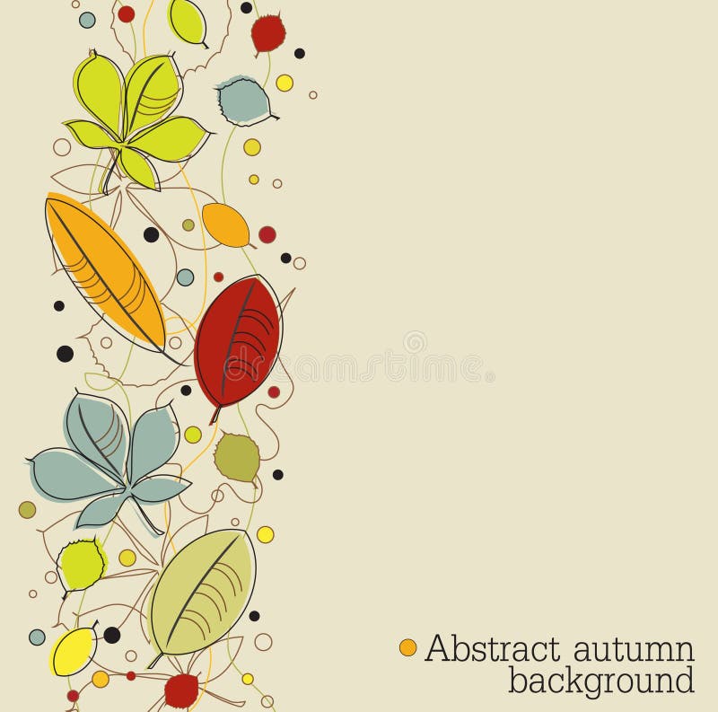 Fundo de outono ilustração stock