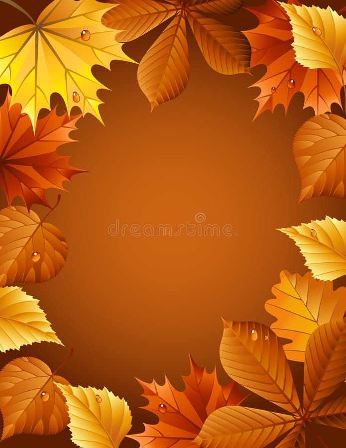 Fundo de outono ilustração royalty free