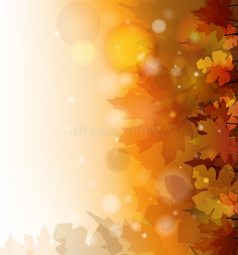 Fundo de outono ilustração stock