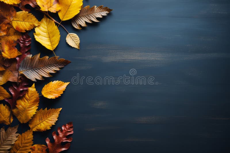 Fundo outonal com espaço para texto ilustração do vetor