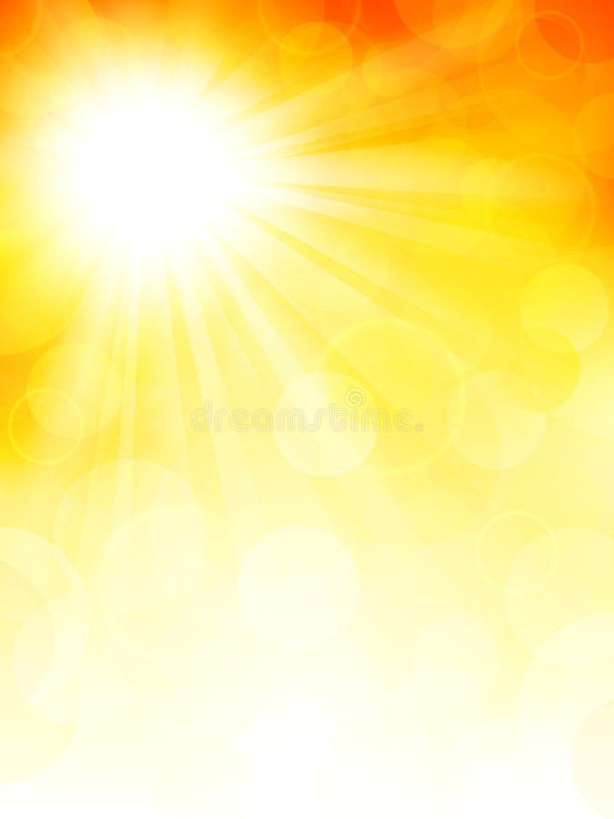 Fundo do outono com sol ilustração do vetor Fundo do outono com sol ilustração do vetor