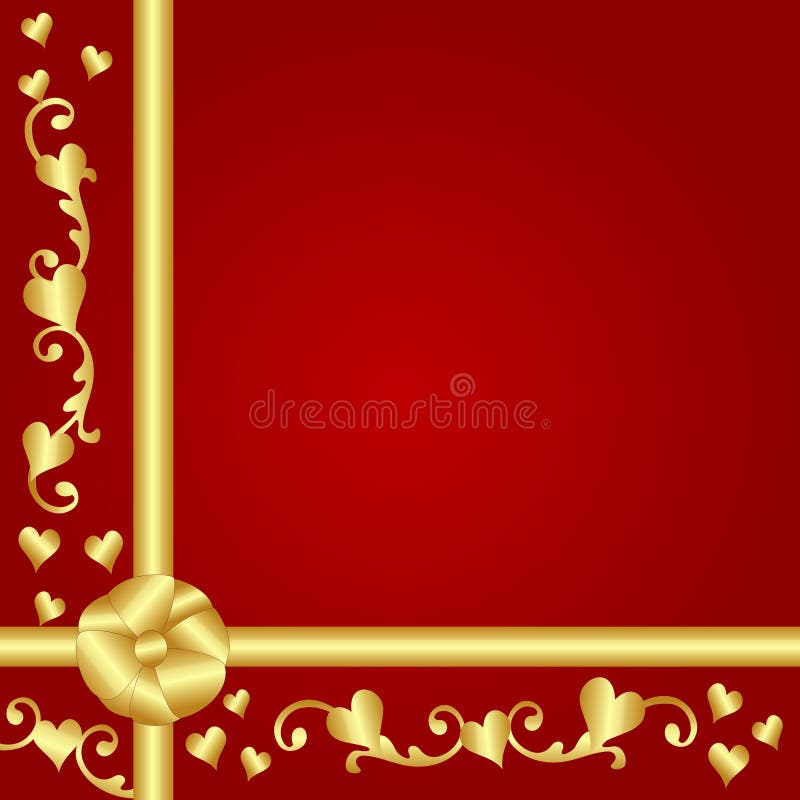 Fundo para presente de São Valentim ilustração stock