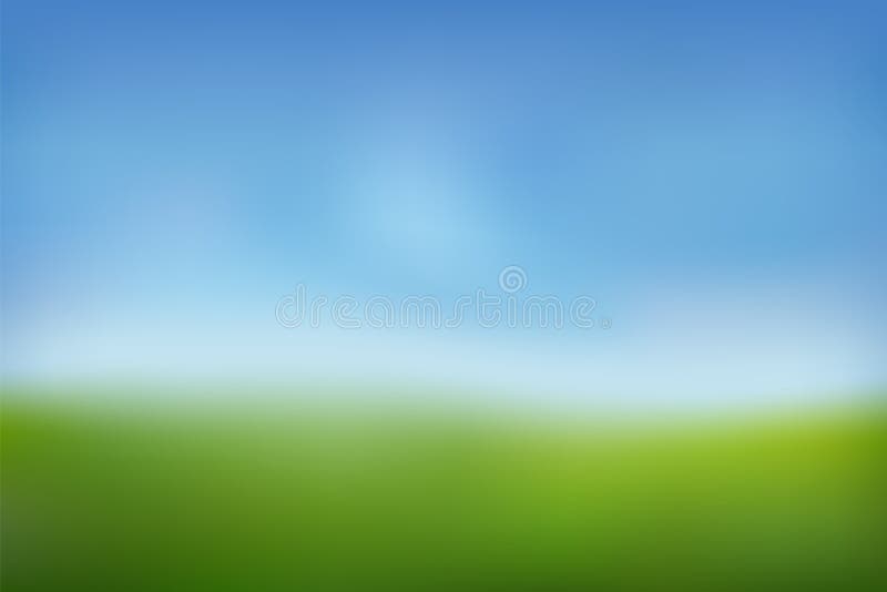 Summer background. Green fresh grass, blue sunny sky blur design. Abstract summer, spring nature. Beauty garden, park, meadow field landscape. Beautiful natural sunlight pattern Vector illustration. Summer background. Green fresh grass, blue sunny sky blur design. Abstract summer, spring nature. Beauty garden, park, meadow field landscape. Beautiful natural sunlight pattern Vector illustration