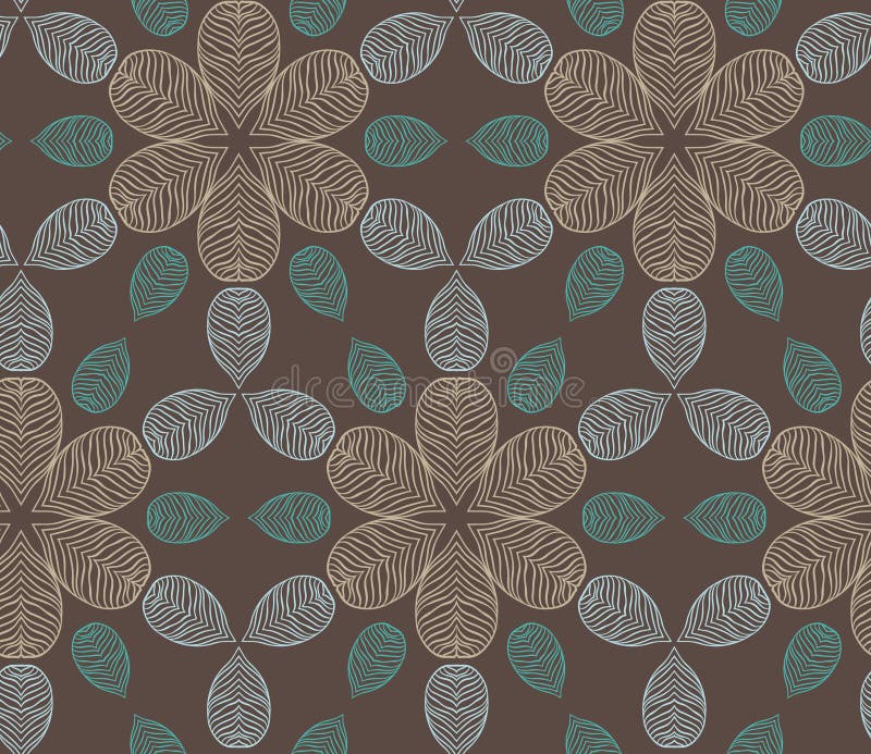 Fundo vetorial com flores desenhadas à mão ilustração do vetor