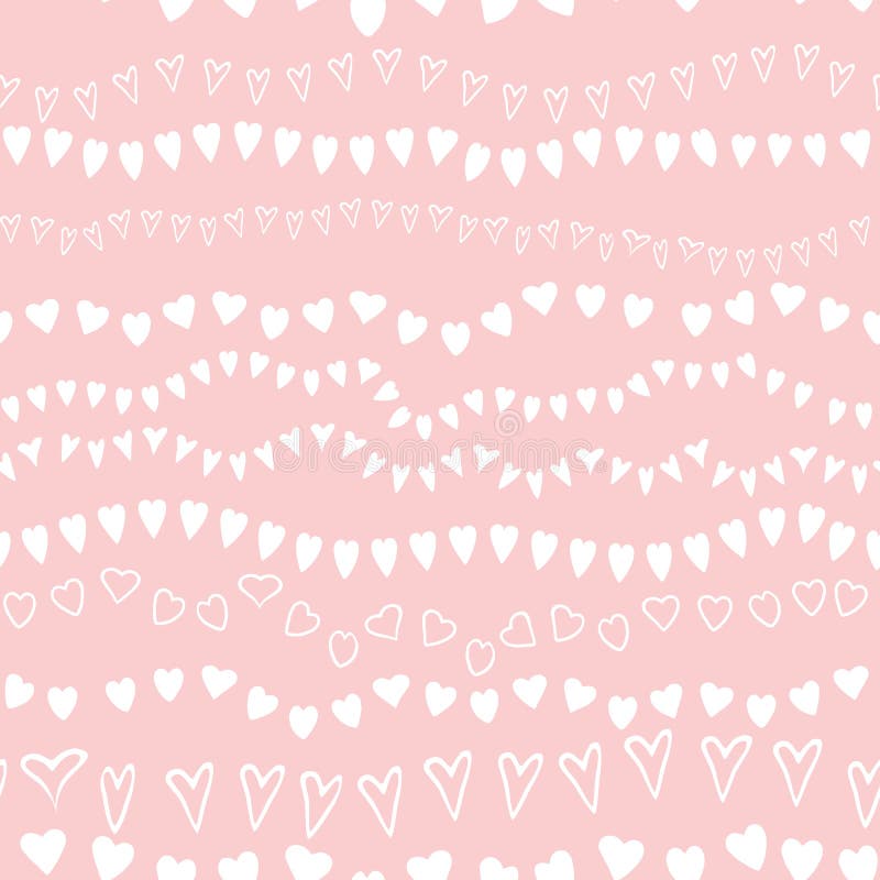Fundo doce da menina da festa do bebê decorativa cor-de-rosa geométrica sem emenda cor-de-rosa do fundo do coração do teste padrã ilustração do vetor Fundo doce da menina da festa do bebê decorativa cor-de-rosa geométrica sem emenda cor-de-rosa do fundo do coração do teste padrã ilustração do vetor