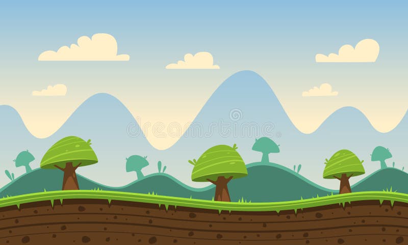 Fundo dos desenhos animados do jogo ilustração royalty free Fundo dos desenhos animados do jogo ilustração royalty free