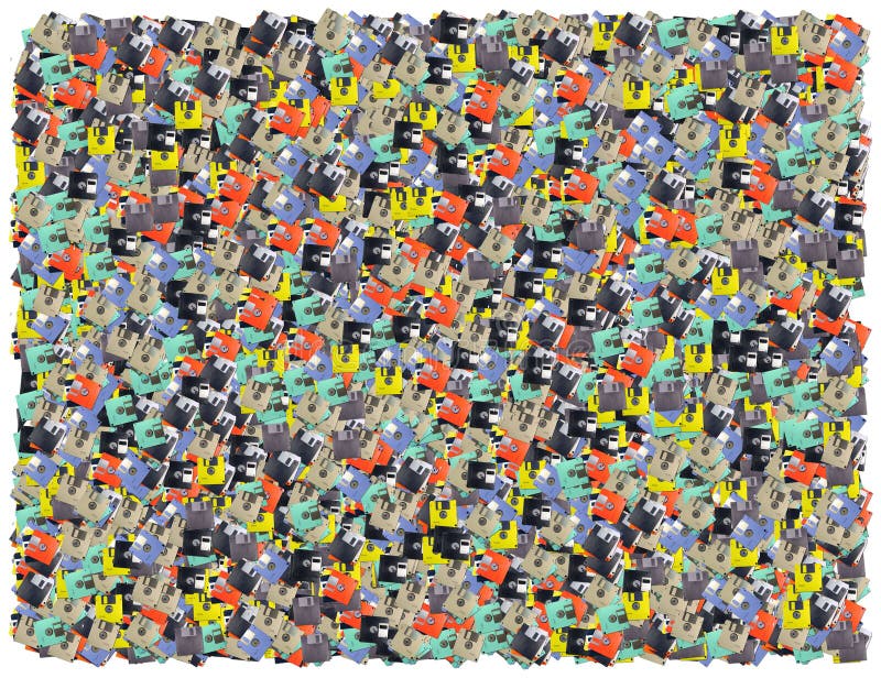 Fundo dos discos flexíveis ilustração stock Fundo dos discos flexíveis ilustração stock