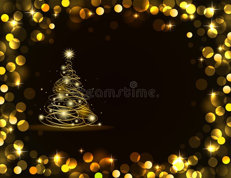 Fundo dourado do feriado ilustração royalty free Fundo dourado do feriado ilustração royalty free