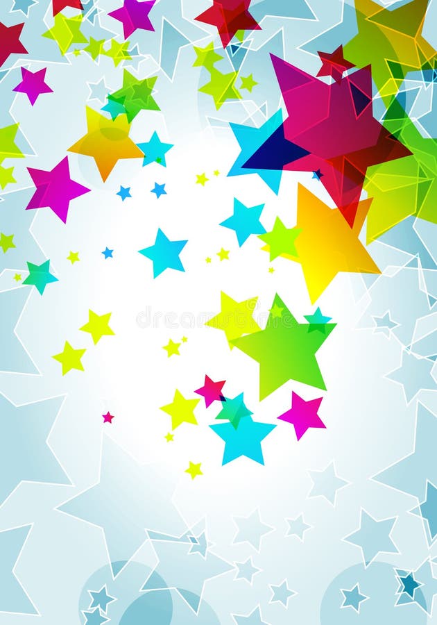 Fundo elegante para festas com estrelas coloridas ilustração royalty free