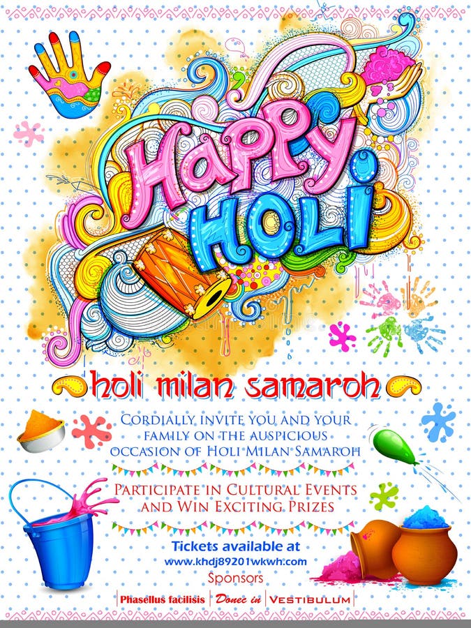 Fundo feliz do holi ilustração stock Fundo feliz do holi ilustração stock