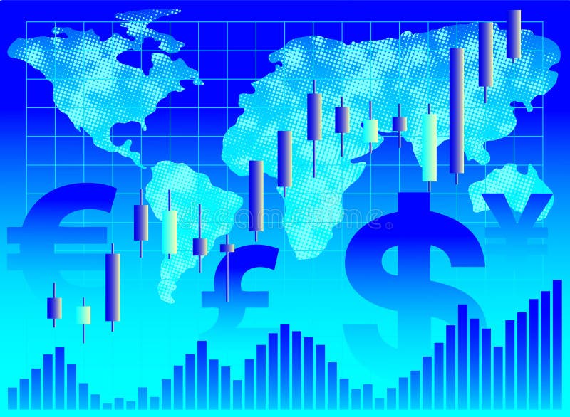 Fundo financeiro. ilustração royalty free Fundo financeiro. ilustração royalty free