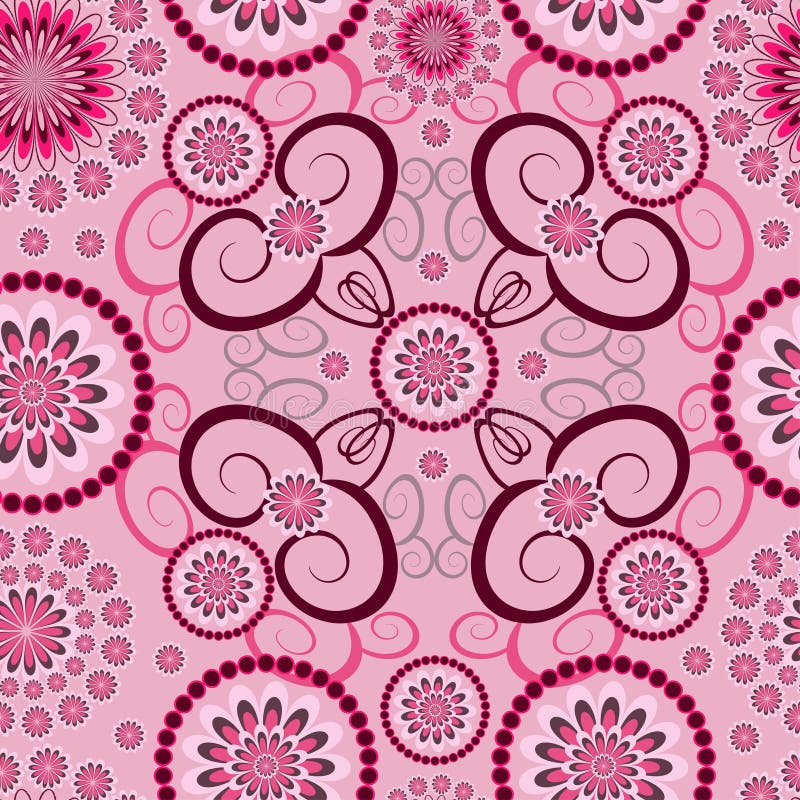 Fundo floral abstrato ilustração stock