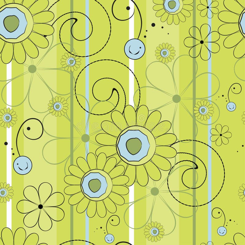 Fundo floral abstrato ilustração royalty free