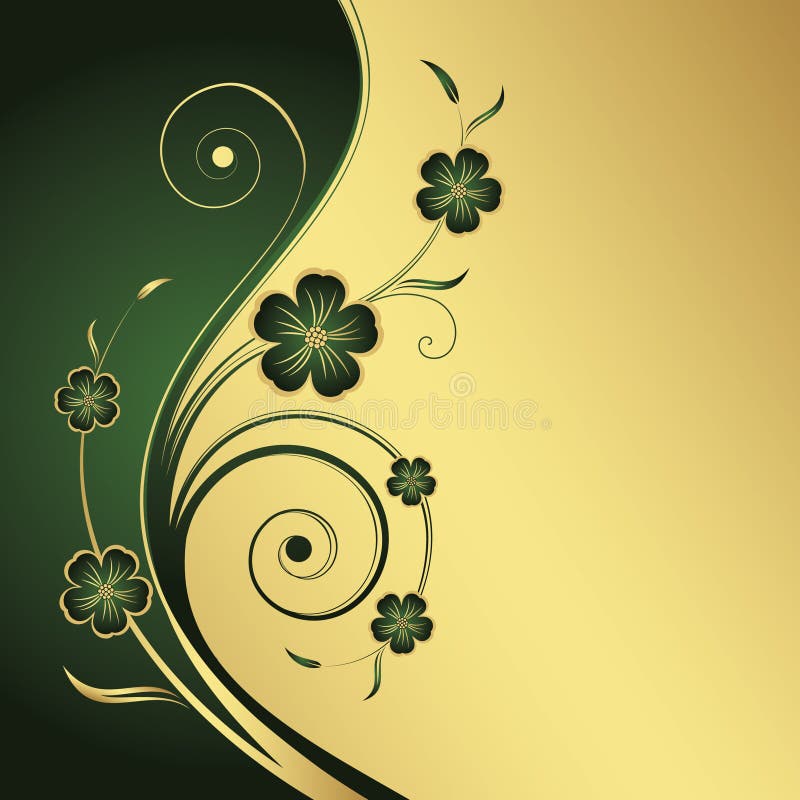 Fundo floral abstrato ilustração stock Fundo floral abstrato ilustração stock
