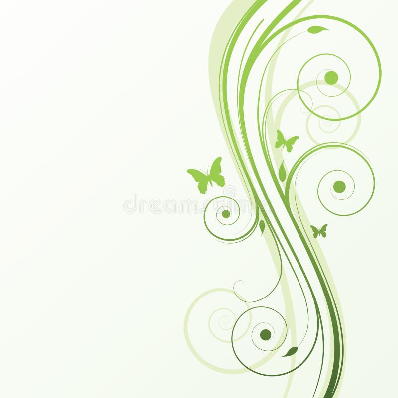 Fundo floral abstrato ilustração royalty free Fundo floral abstrato ilustração royalty free