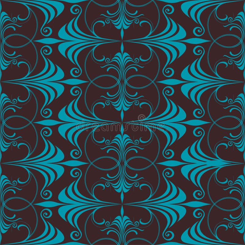 Fundo floral decorativo contínuo ilustração royalty free