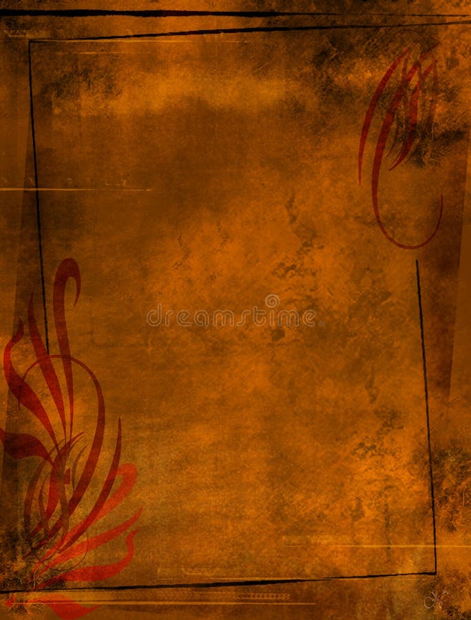 Fundo floral do grunge ilustração stock Fundo floral do grunge ilustração stock
