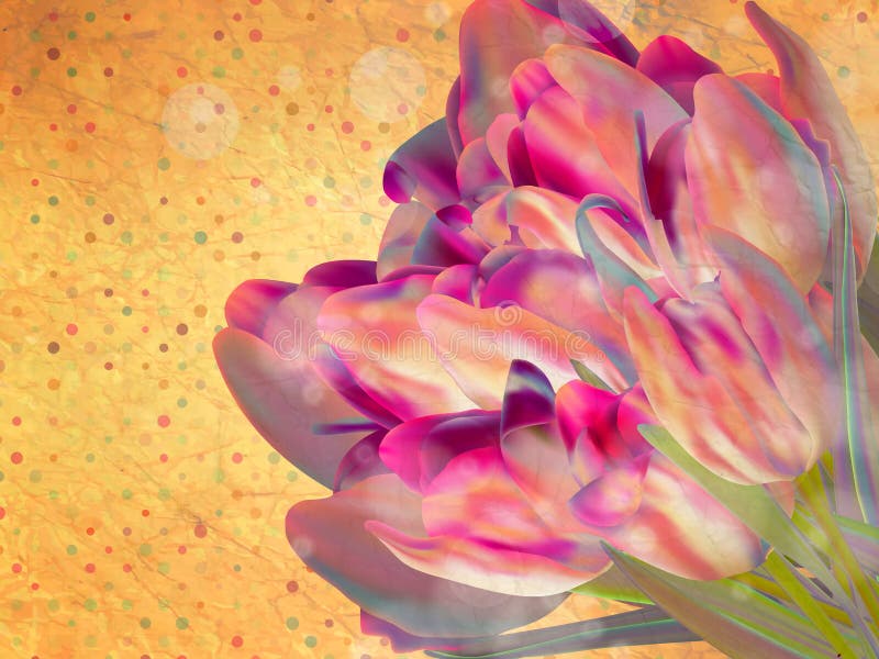 Fundo de moldura floral vintage ilustração do vetor