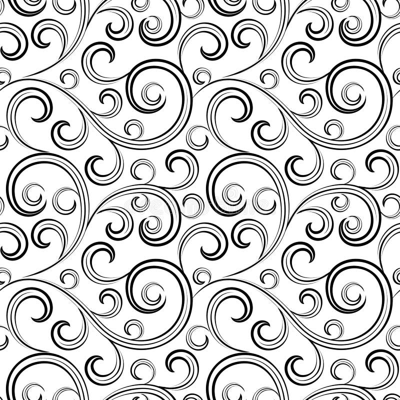 Fundo floral preto abstrato sem emenda isolado ilustração royalty free Fundo floral preto abstrato sem emenda isolado ilustração royalty free