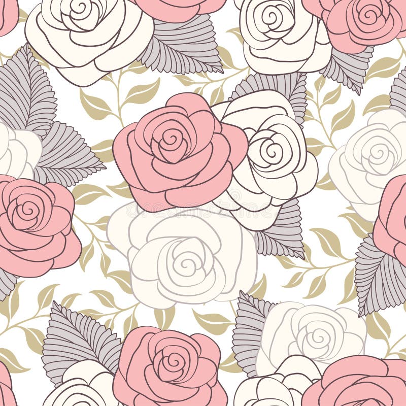 Fundo floral sem emenda ilustração stock Fundo floral sem emenda ilustração stock
