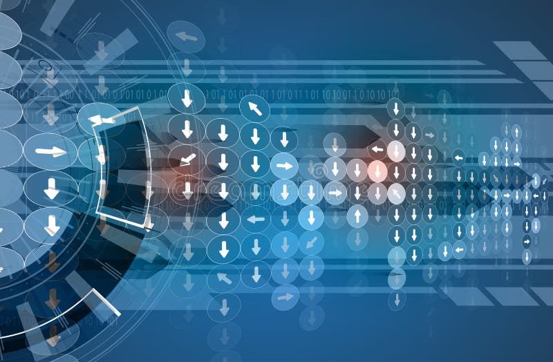 Fundo futuro novo do sumário do conceito da tecnologia ilustração stock Fundo futuro novo do sumário do conceito da tecnologia ilustração stock