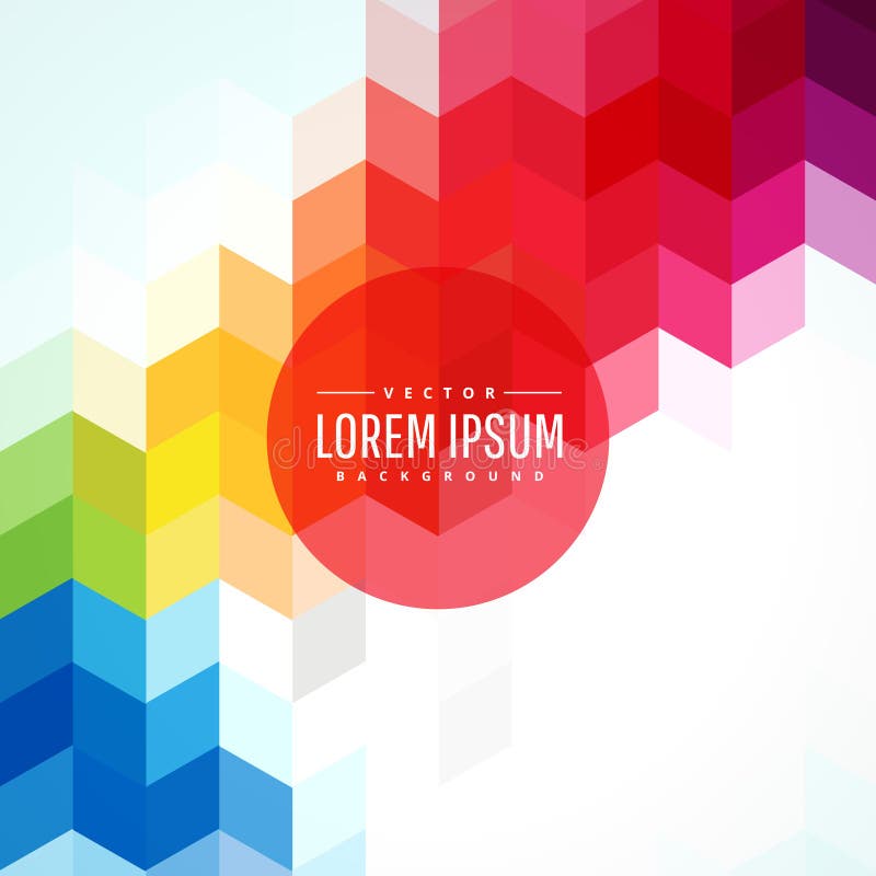 Fundo de formas geométricas abstratas e coloridas ilustração royalty free