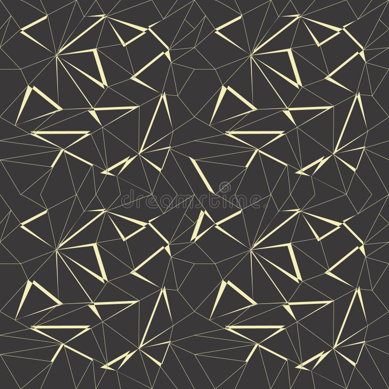 Fundo geométrico abstrato do teste padrão com preto e cor do ouro ilustração stock Fundo geométrico abstrato do teste padrão com preto e cor do ouro ilustração stock