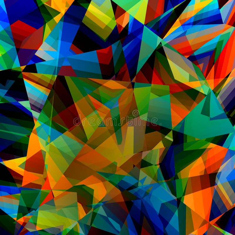 Fundo geométrico colorido Teste padrão triangular abstrato Art Illustration poligonal Projeto poli do estilo Conceito do triângul