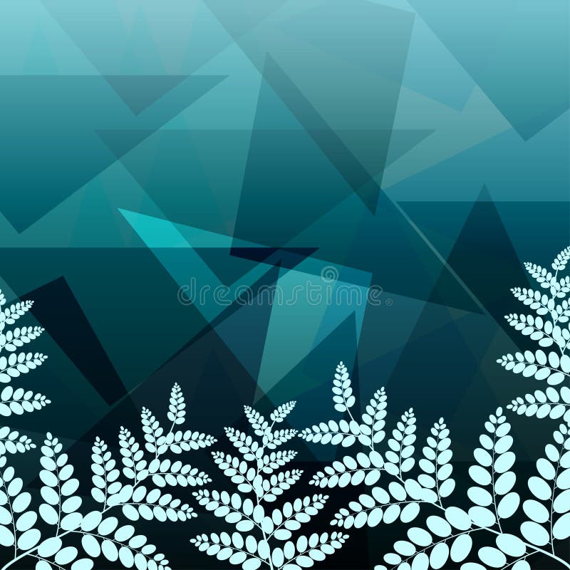 Fundo geométrico da folha ilustração do vetor Fundo geométrico da folha ilustração do vetor