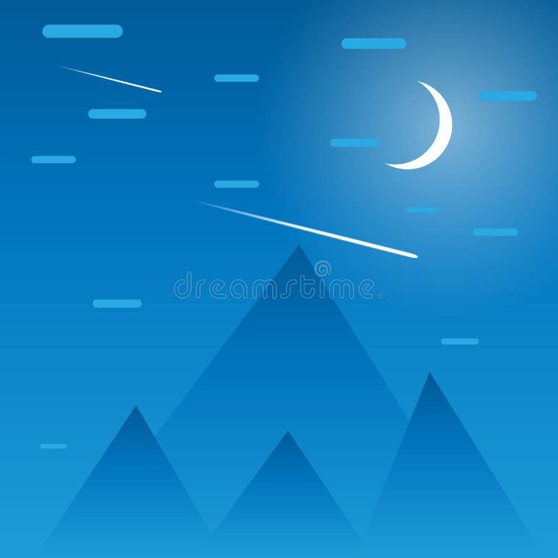Fundo geométrico das montanhas e do céu ilustração stock Fundo geométrico das montanhas e do céu ilustração stock