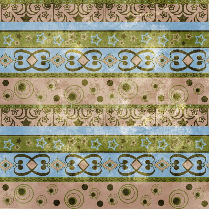 Fundo geométrico do teste padrão do damasco do vintage do grunge da arte ilustração royalty free Fundo geométrico do teste padrão do damasco do vintage do grunge da arte ilustração royalty free