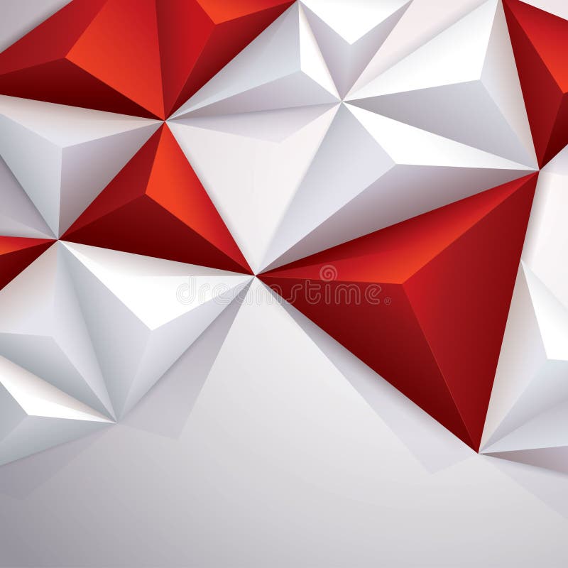 Fundo geométrico do vetor vermelho e branco. ilustração stock Fundo geométrico do vetor vermelho e branco. ilustração stock