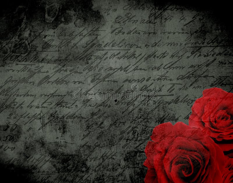 Dark gothic background with red roses. Dark gothic background with red roses